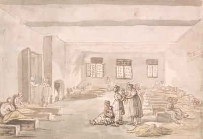 Bridewell, The Pass Room, House of Correction by Thomas Rowlandson
